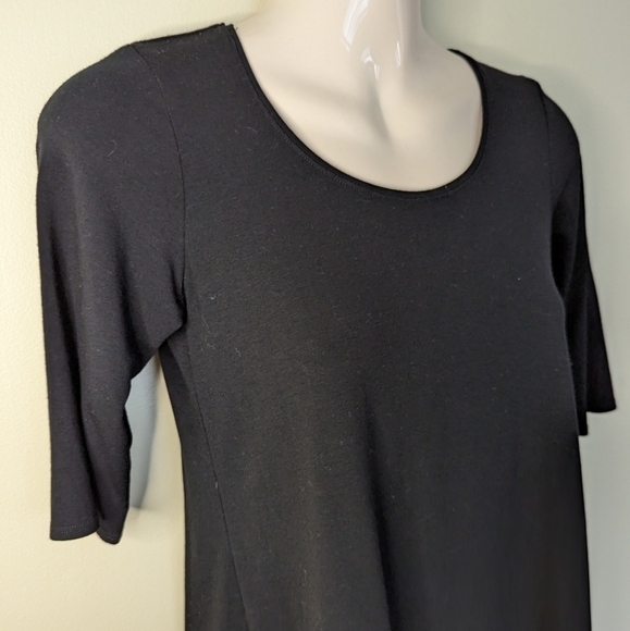 Eileen FISHER jersey tunic top dress xs petite pp black - Picture 6 of 15